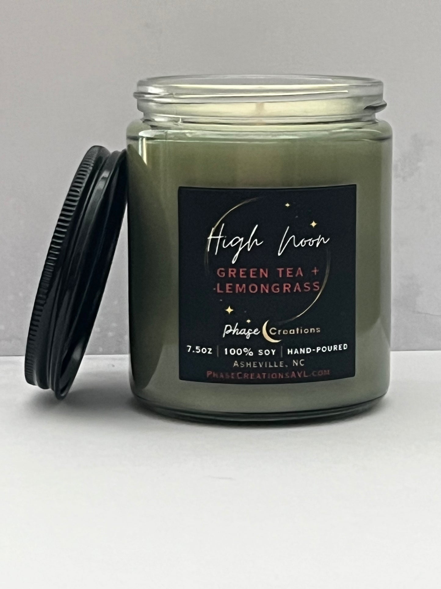 HIGH NOON ~ Green Tea + Lemongrass | Hand-poured Premium Soy Candle