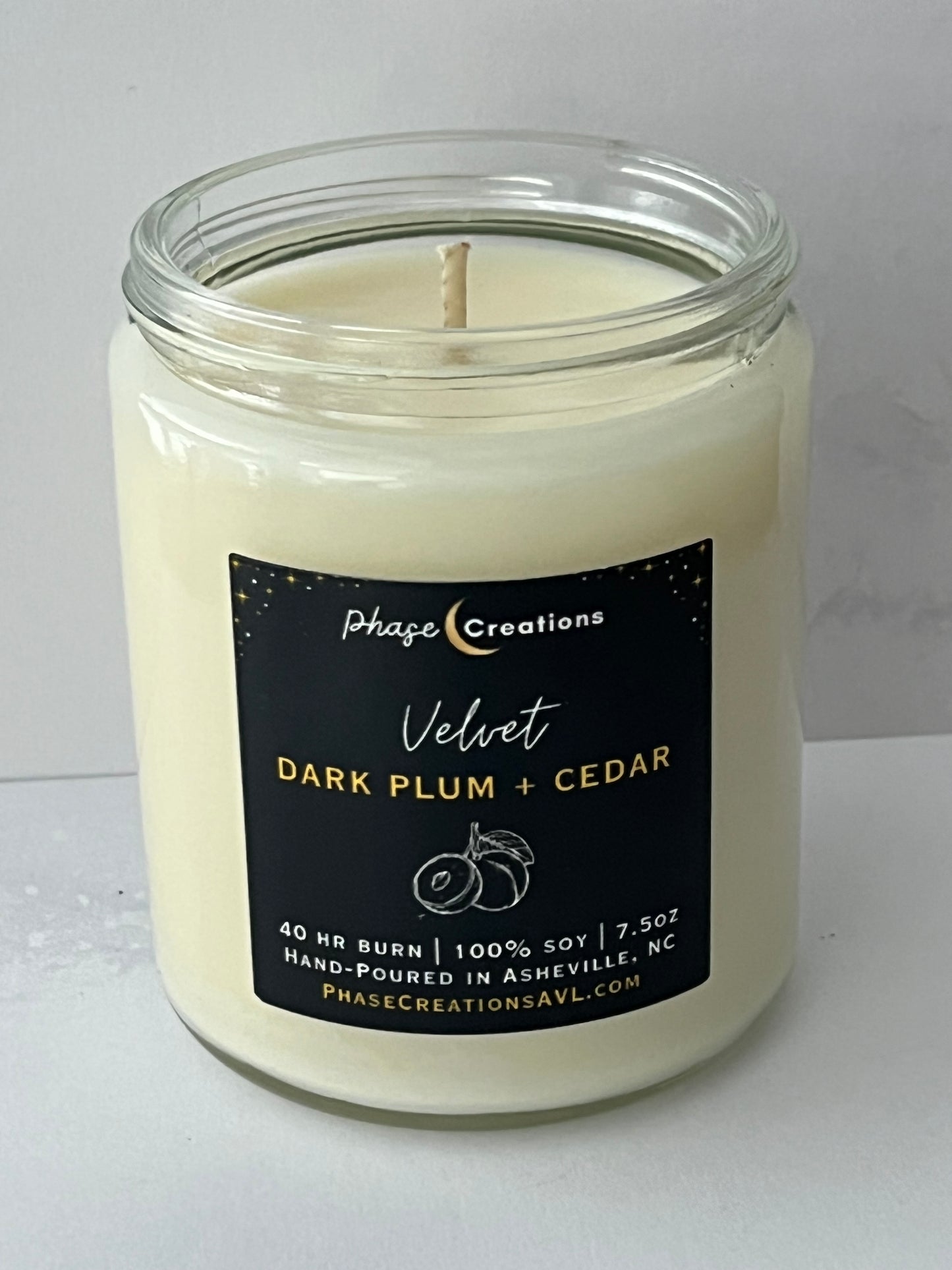 VELVET ~ Dark Plum + Cedar | Hand-poured Premium Soy Candle