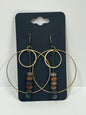 STACKED OCEAN JASPER HOOP-DANGLES (lg)  | Gemstone Earrings