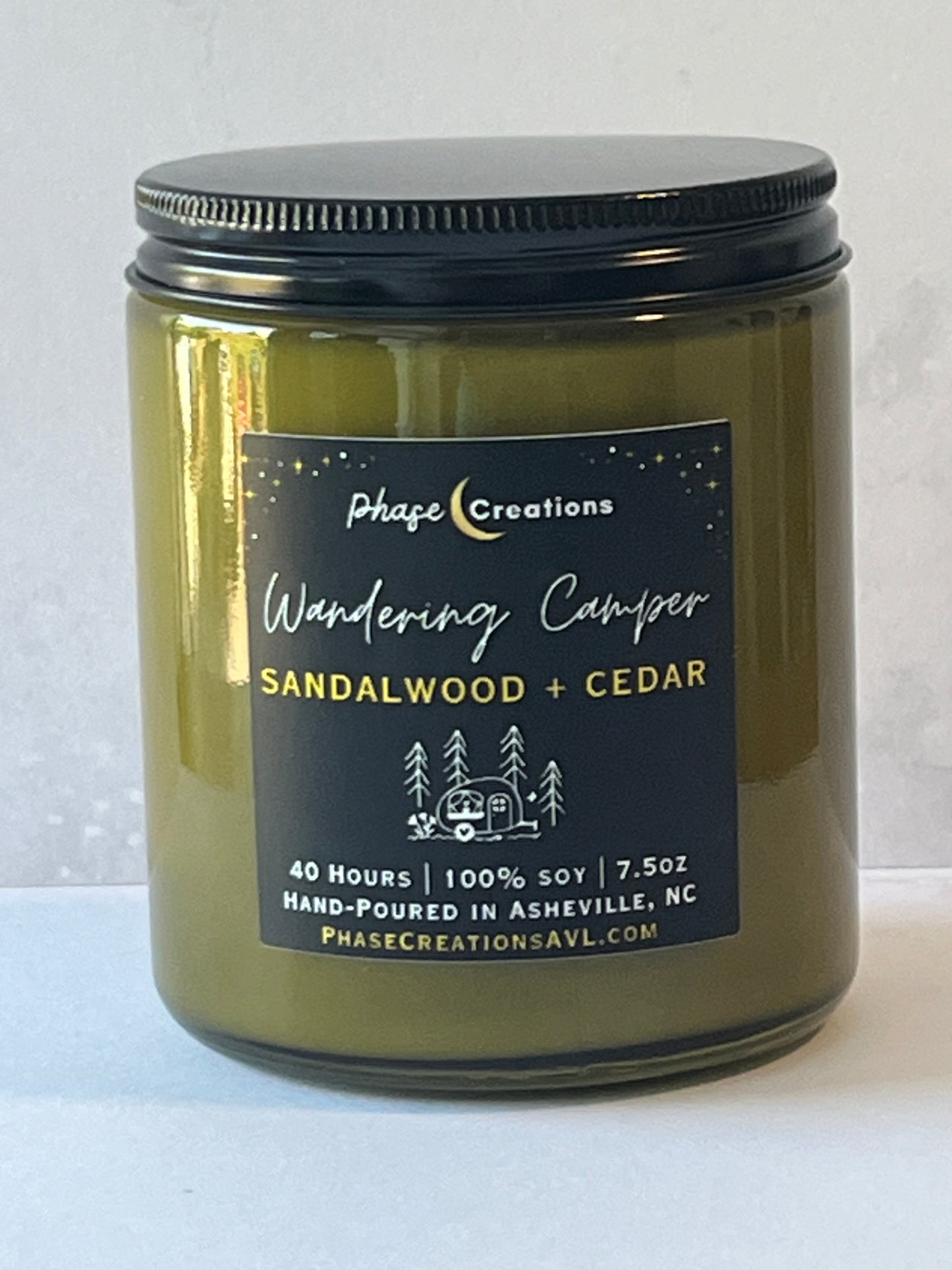 WANDERING CAMPER ~ Sandalwood + Cedar | 40 Hour ~ Hand-poured premium Soy Candle