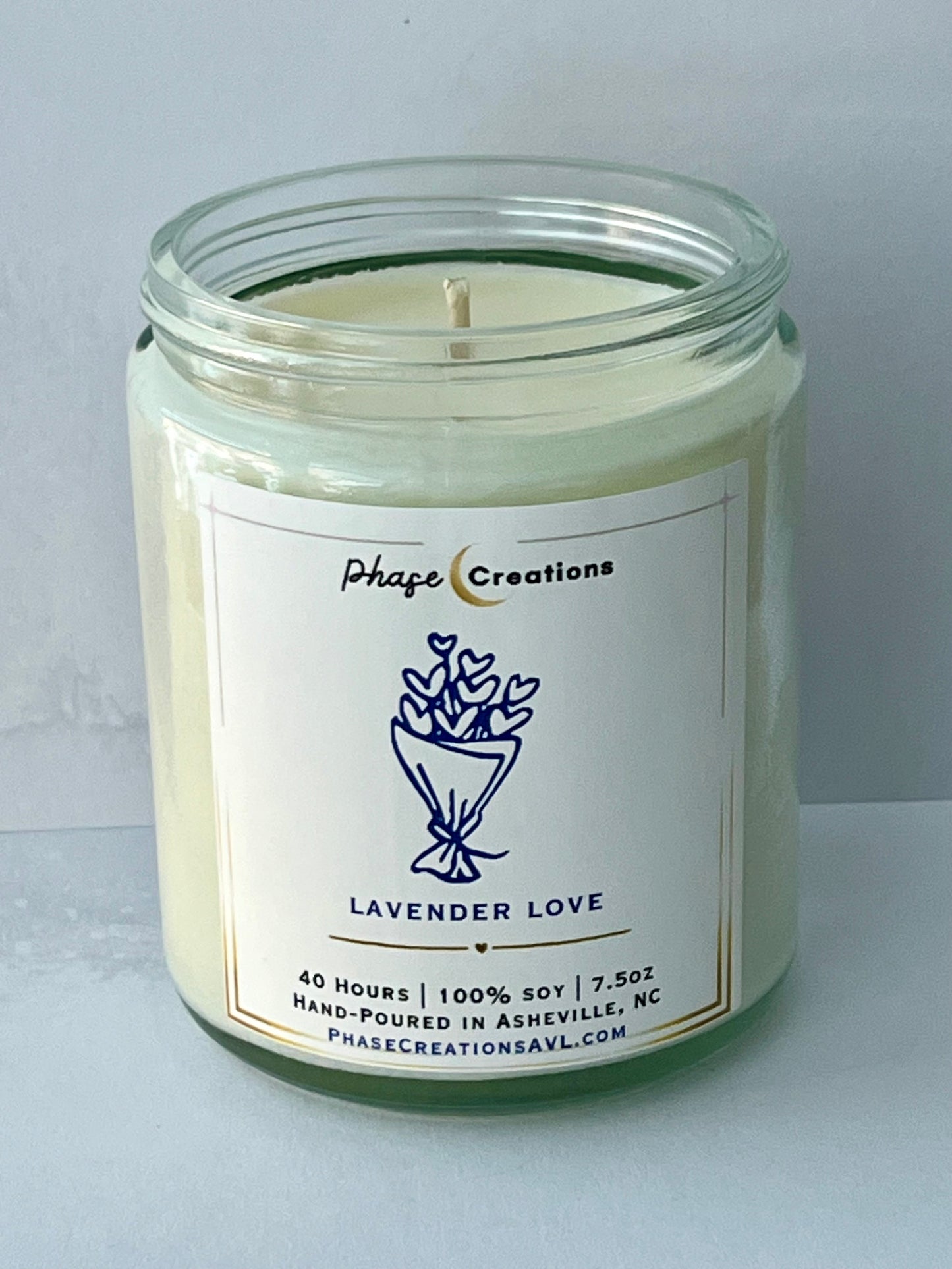 Valentine’s Candle | HEART BOUQUET ~ Lavender Love | Hand-poured Premium Soy Candle