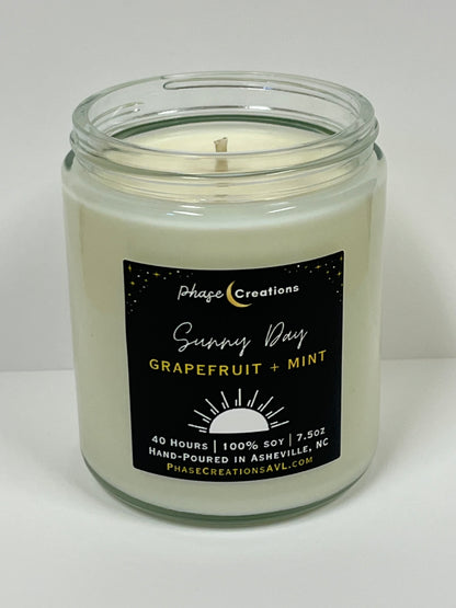 SUNNY DAY ~ Grapefruit + Mint | Hand-poured Premium Soy Candle