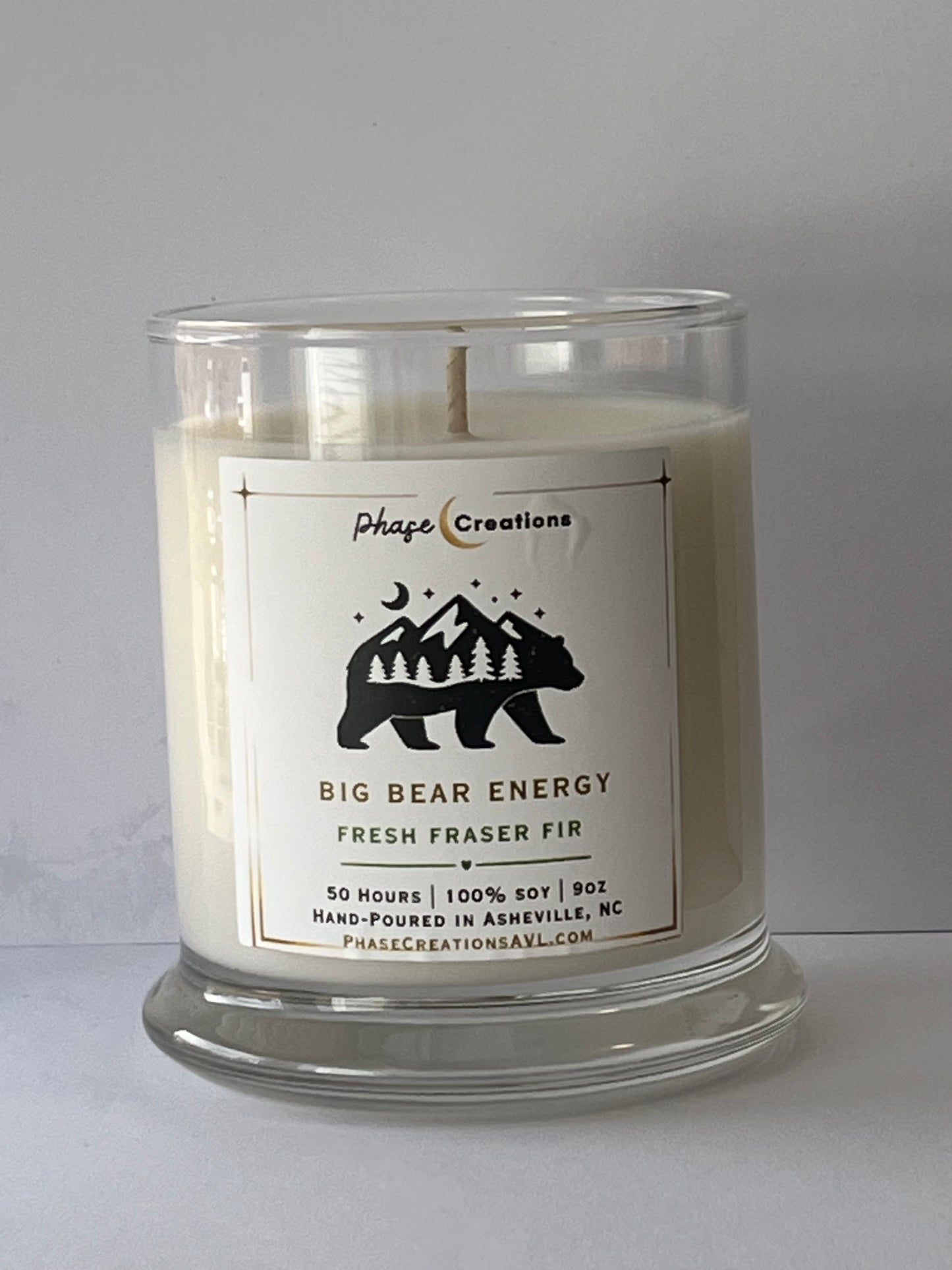 BIG BEAR ENERGY ~ Fresh Fraser Fir | Hand-poured Premium Soy Candle