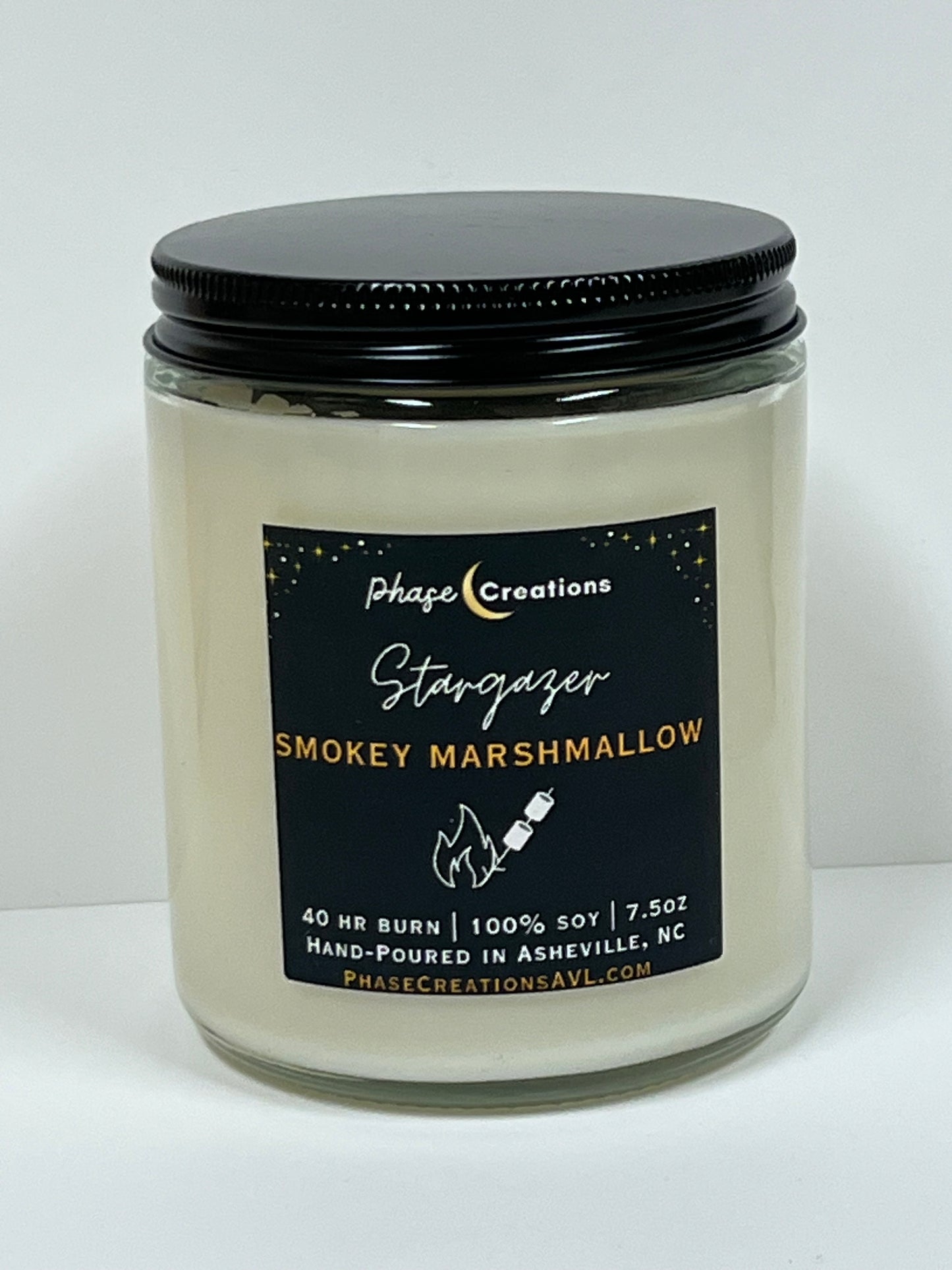 STARGAZER ~ Smokey Marshmallow| Hand-poured Premium Soy Candle