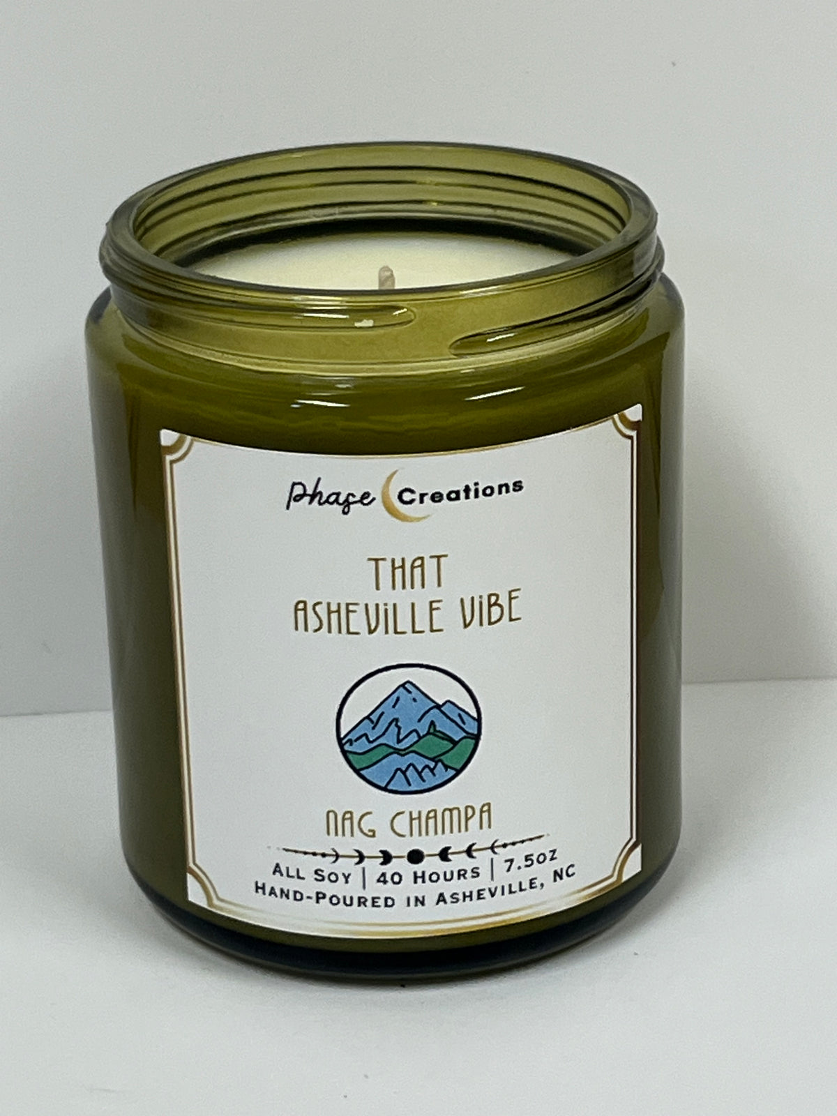 THAT ASHEVILLE VIBE ~ Nag Champa | 40 Hour ~ Hand-poured premium Soy Candle