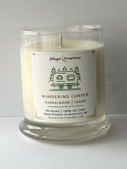 WANDERING CAMPER~ Sandalwood + Cedar | Hand-poured Premium Soy Candle