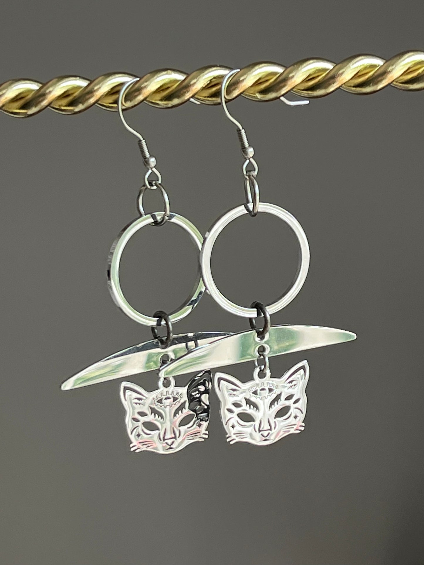 MYSTIC CAT DANGLES (SS)| Earrings