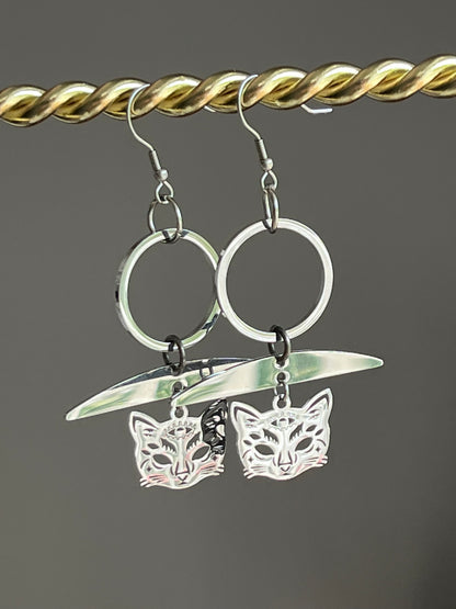 MYSTIC CAT DANGLES (SS)| Earrings