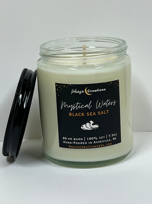 MYSTICAL WATERS ~ Black Sea Salt | Hand-poured Premium Soy Candle