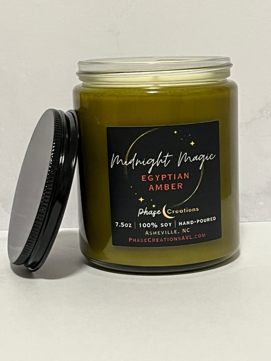 MIDNIGHT MAGIC ~ Egyptian Amber | Hand-poured Premium Soy Candle
