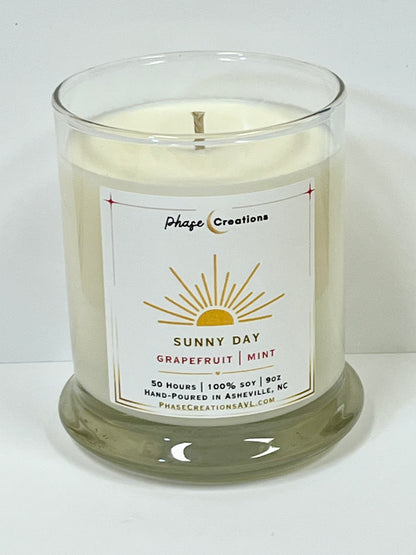 SUNNY DAY ~ Grapefruit + Mint | Hand-poured Premium Soy Candle
