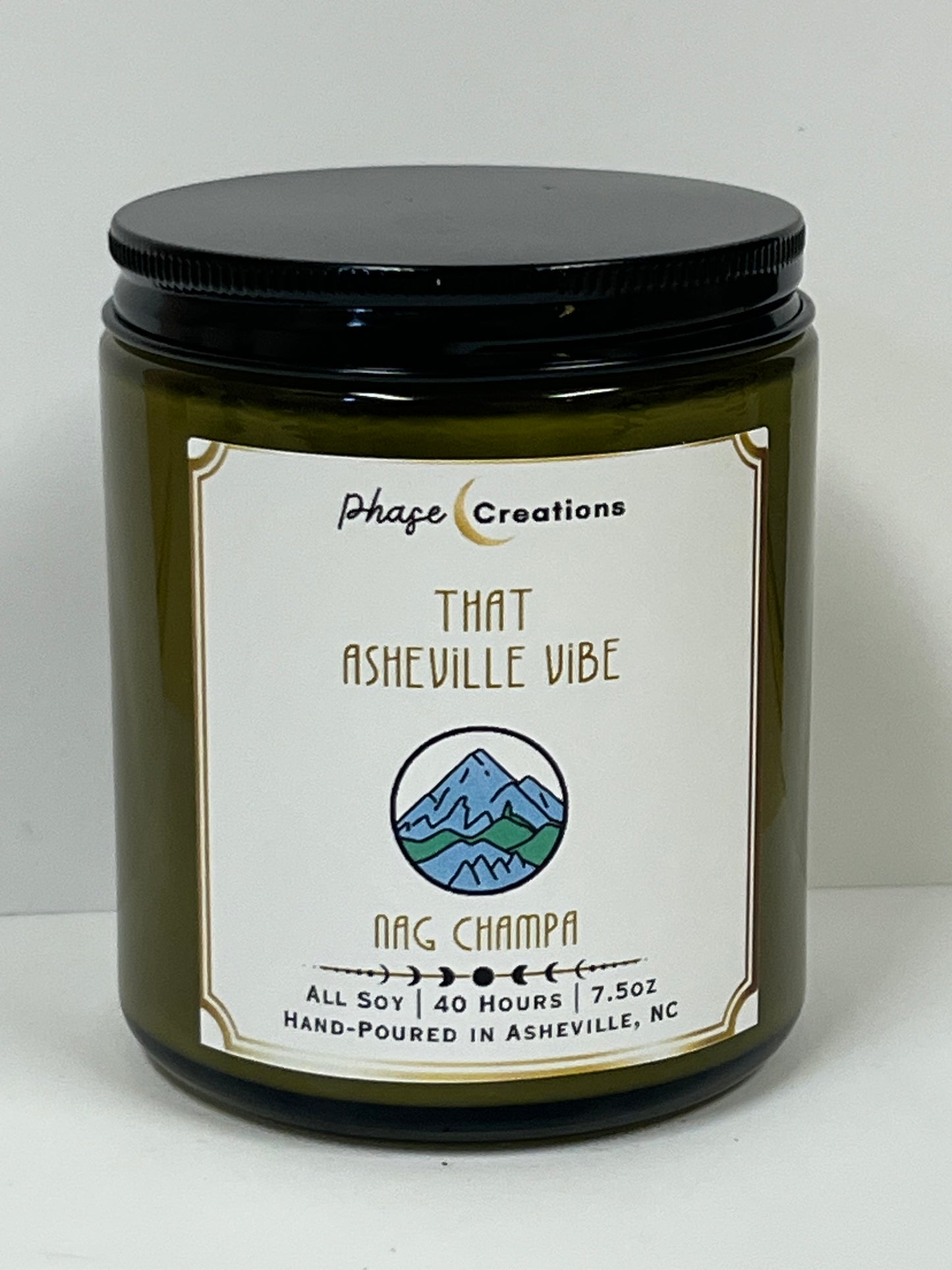 THAT ASHEVILLE VIBE ~ Nag Champa | 40 Hour ~ Hand-poured premium Soy Candle
