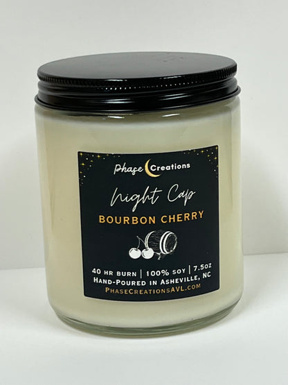 NIGHT CAP ~ Bourbon Cherry | Hand-poured Premium Soy Candle