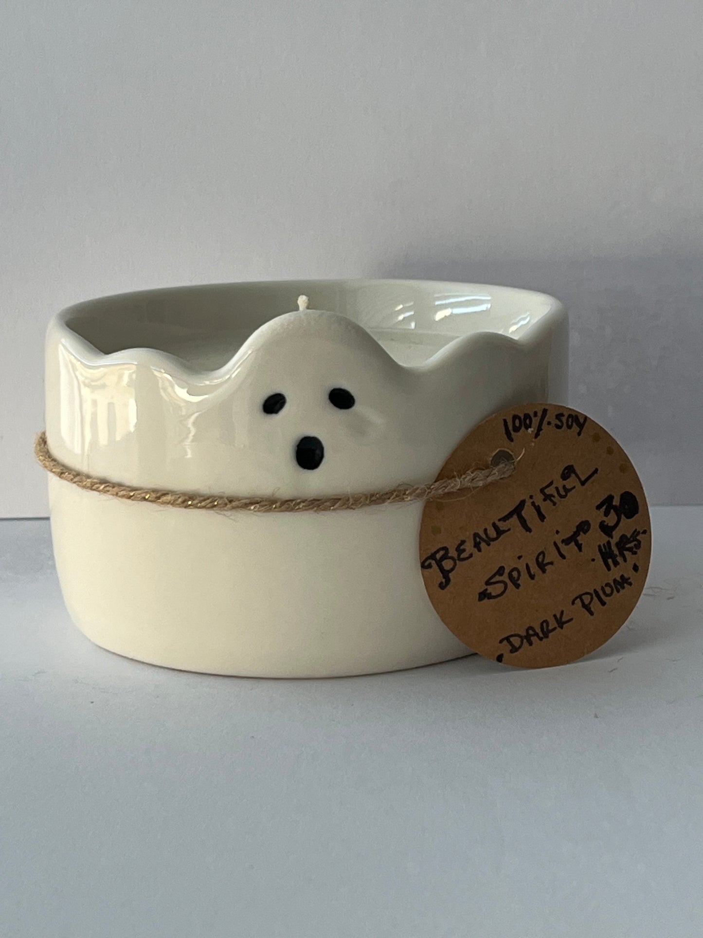 HALLOWEEN CANDLE : BEAUTIFUL SPIRIT ~ Dark Plum + Cedar | Hand-poured Premium Soy Candle