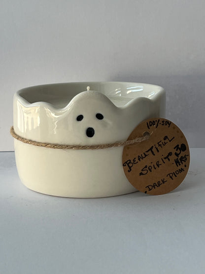 HALLOWEEN CANDLE : BEAUTIFUL SPIRIT ~ Dark Plum + Cedar | Hand-poured Premium Soy Candle