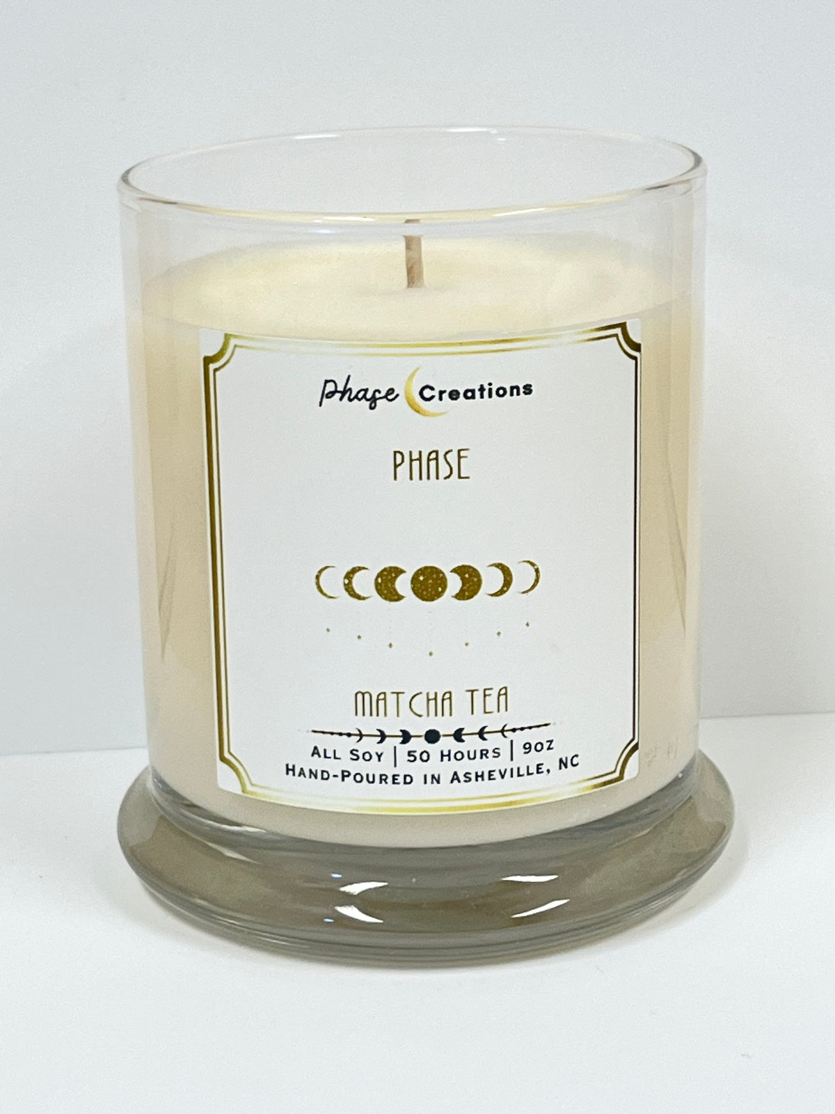 PHASE ~ Matcha Tea | 50 Hour ~ Hand-poured premium Soy Candle