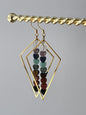 CHAKRA MINI HEART KITE DANGLES (GP-SS) | Gemstone Earrings