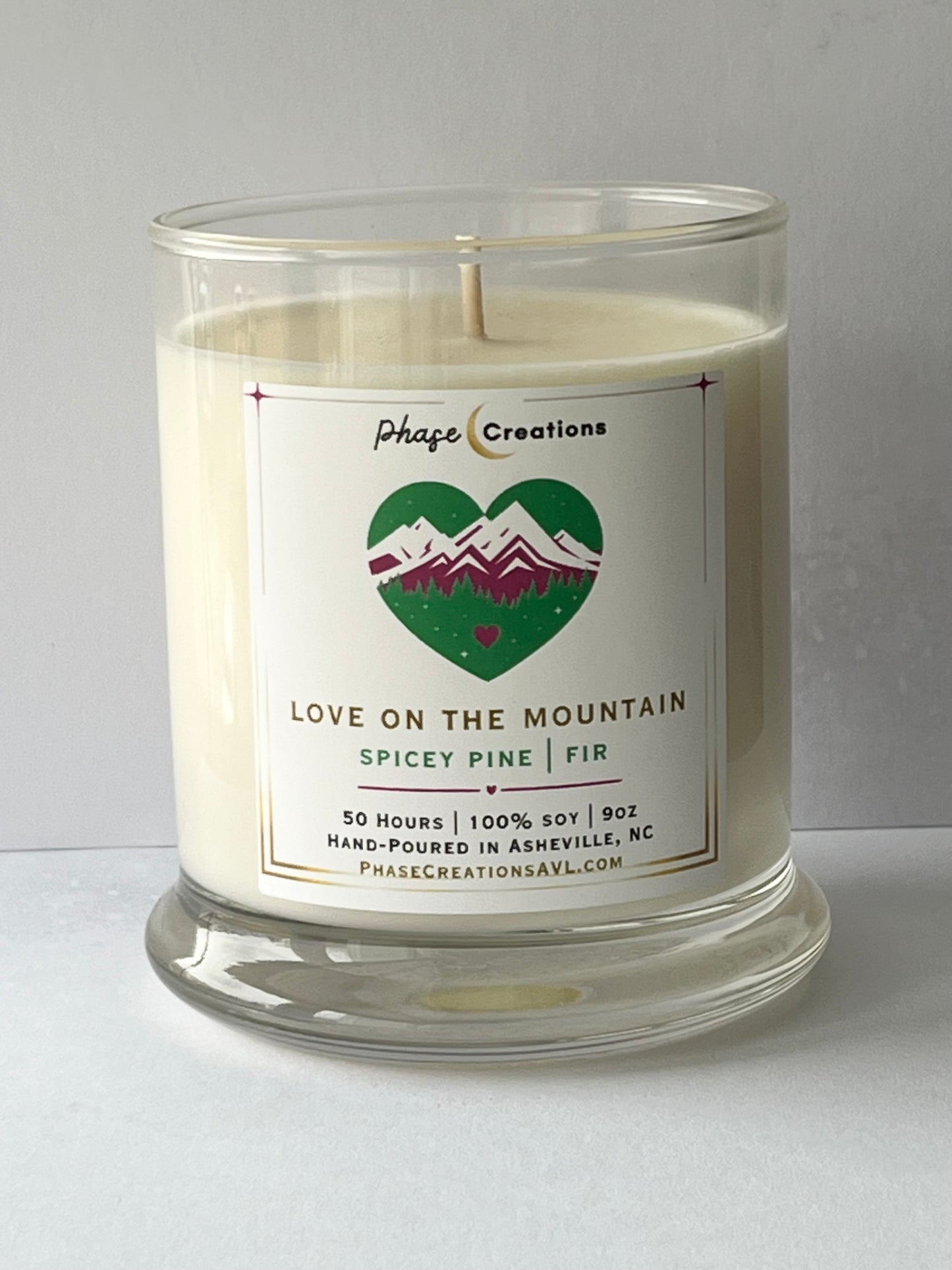 LOVE ON THE MOUNTAINS ~ Spicy Pine + Fir | Hand-poured Premium Soy Candle