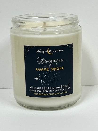 STARGAZER ~ Agave Smoke | 40 Hour ~ Hand-poured premium Soy Candle