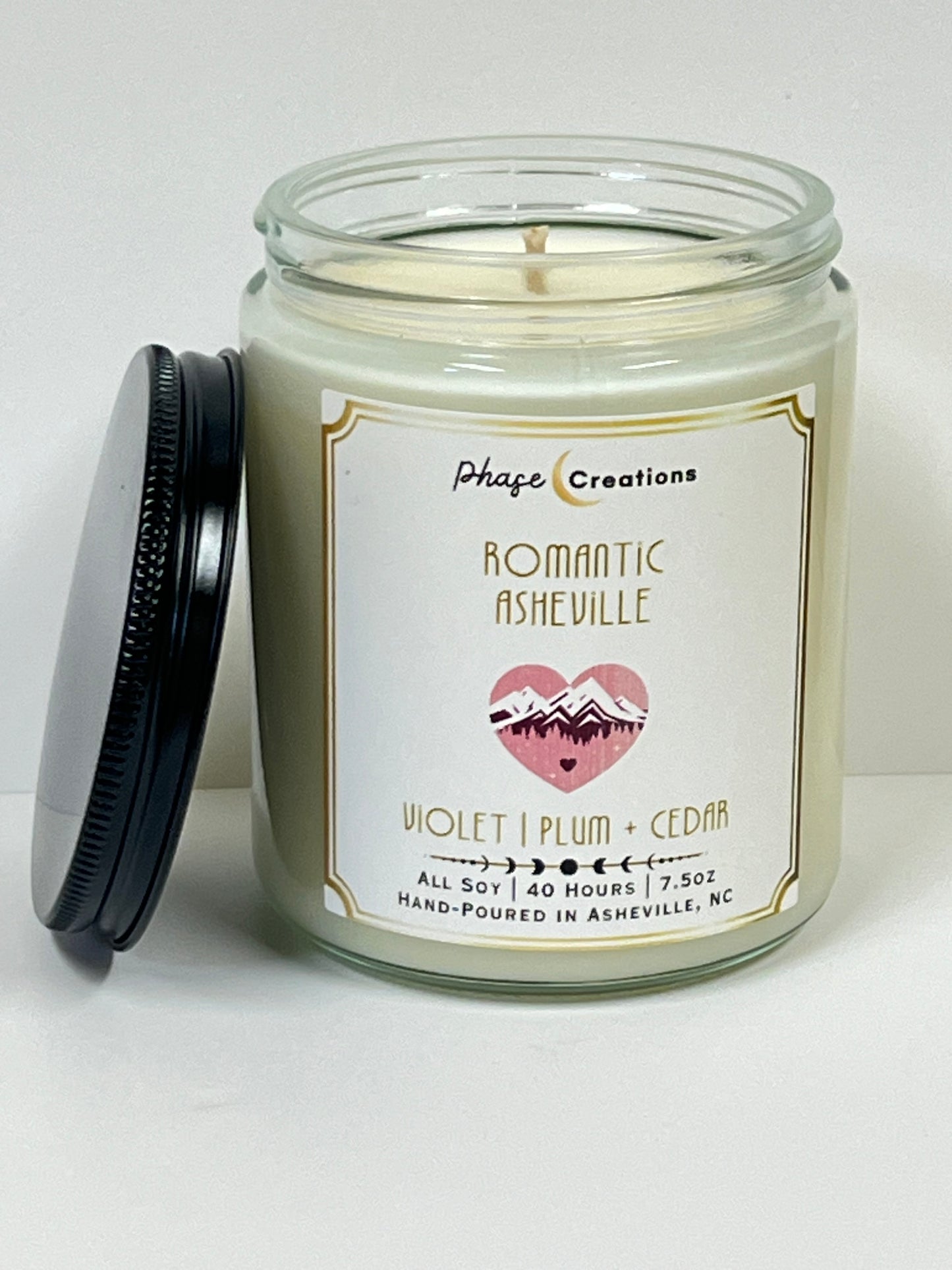 ROMANTIC ASHEVILLE ~ Violet, Plum + Cedar | 40 Hour ~ Hand-poured premium Soy Candle