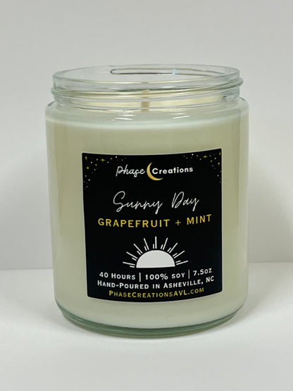 SUNNY DAY ~ Grapefruit + Mint | Hand-poured Premium Soy Candle