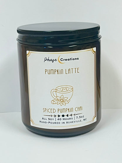 PUMPKIN LATTE ~ Spiced Pumpkin Chai | 40 Hour ~ Hand-poured Premium Soy Candle