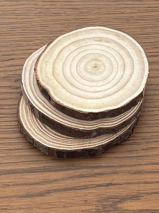 Scalloped Wooden Candle Coaster | Single Peice