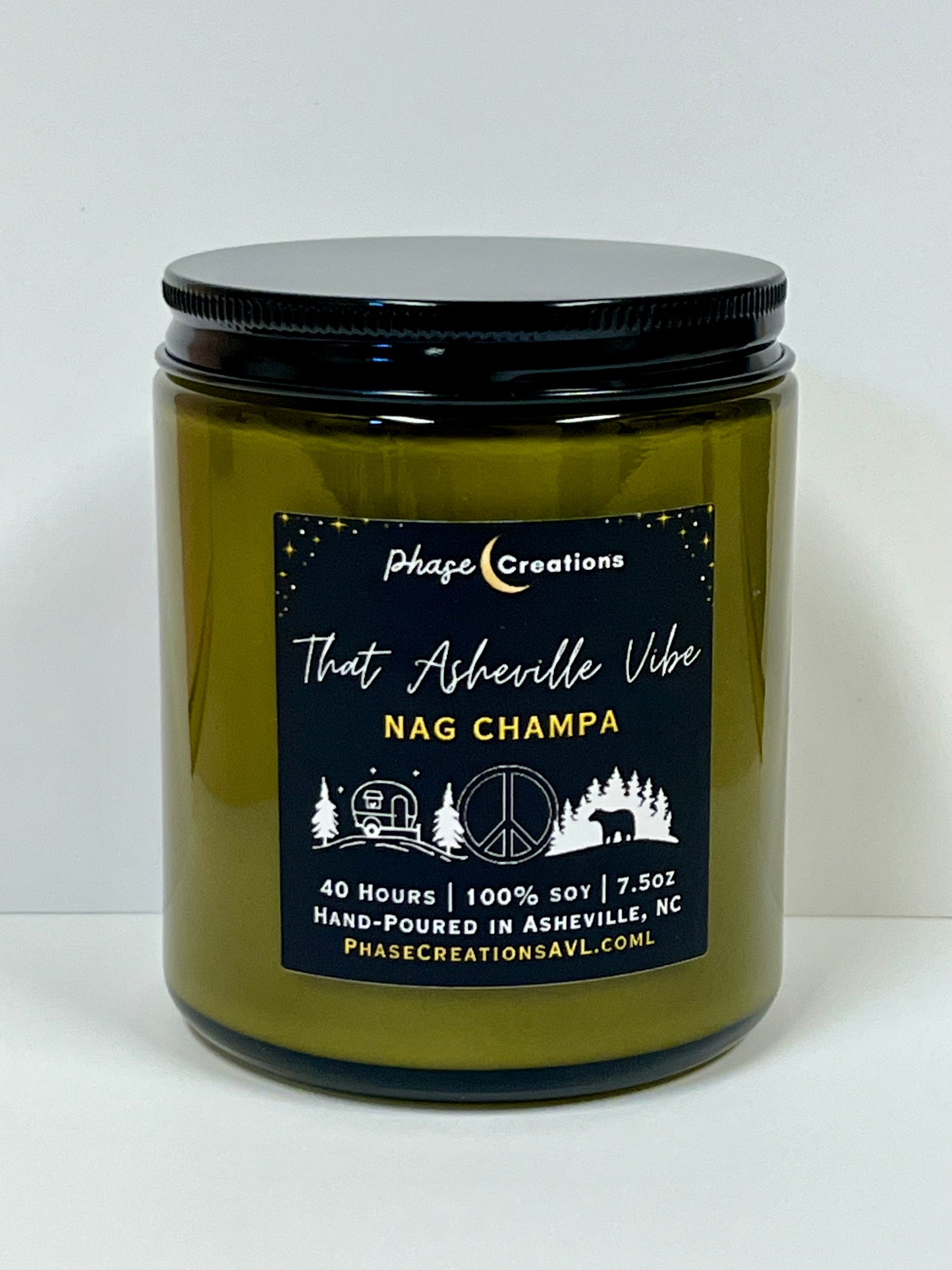 THAT ASHEVILLE VIBE ~ Nag Champa | 40 Hour ~ Hand-poured premium Soy Candle