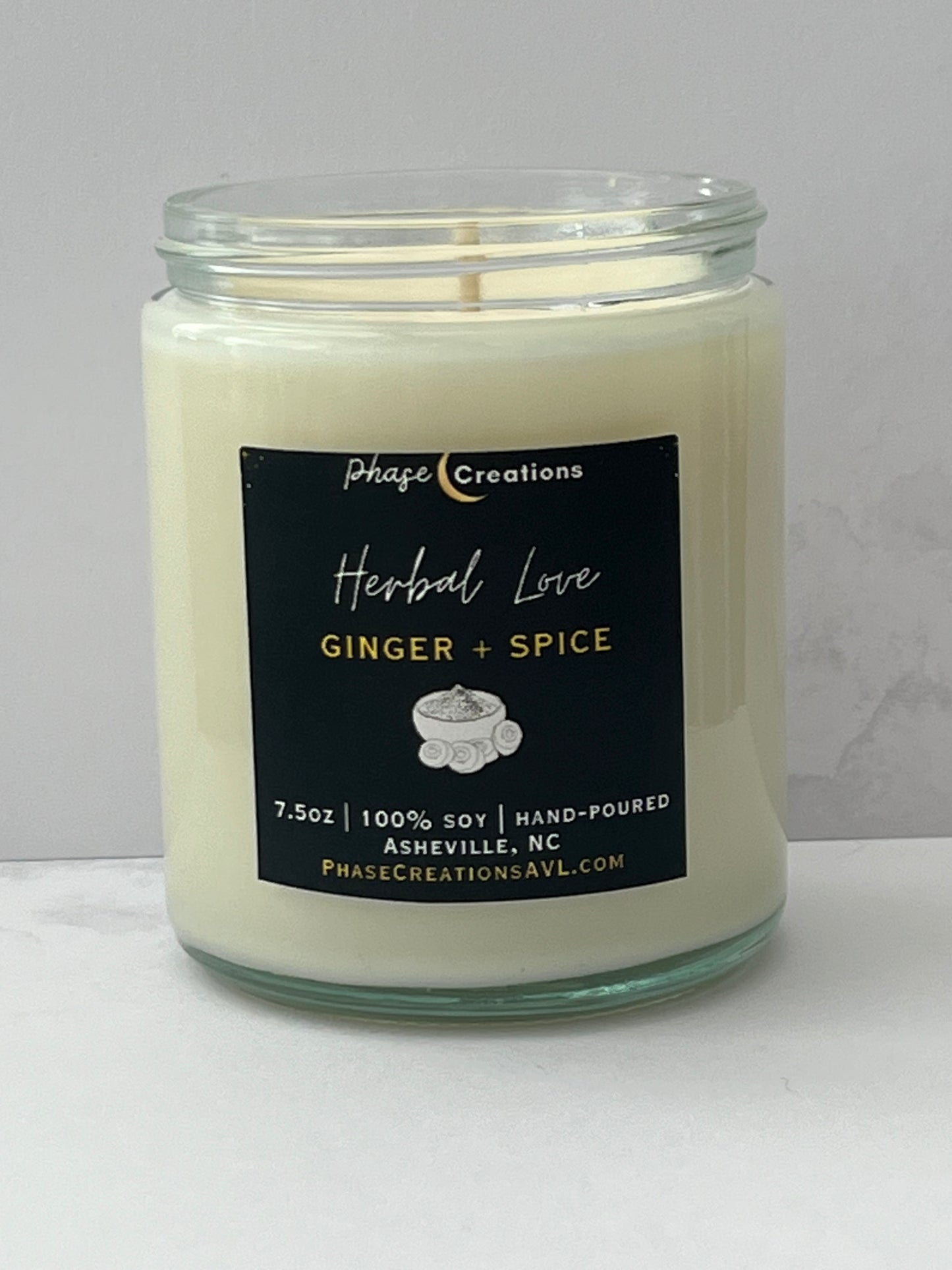 HERBAL LOVE ~ Ginger + Spice | Hand-poured Premium Soy Candle