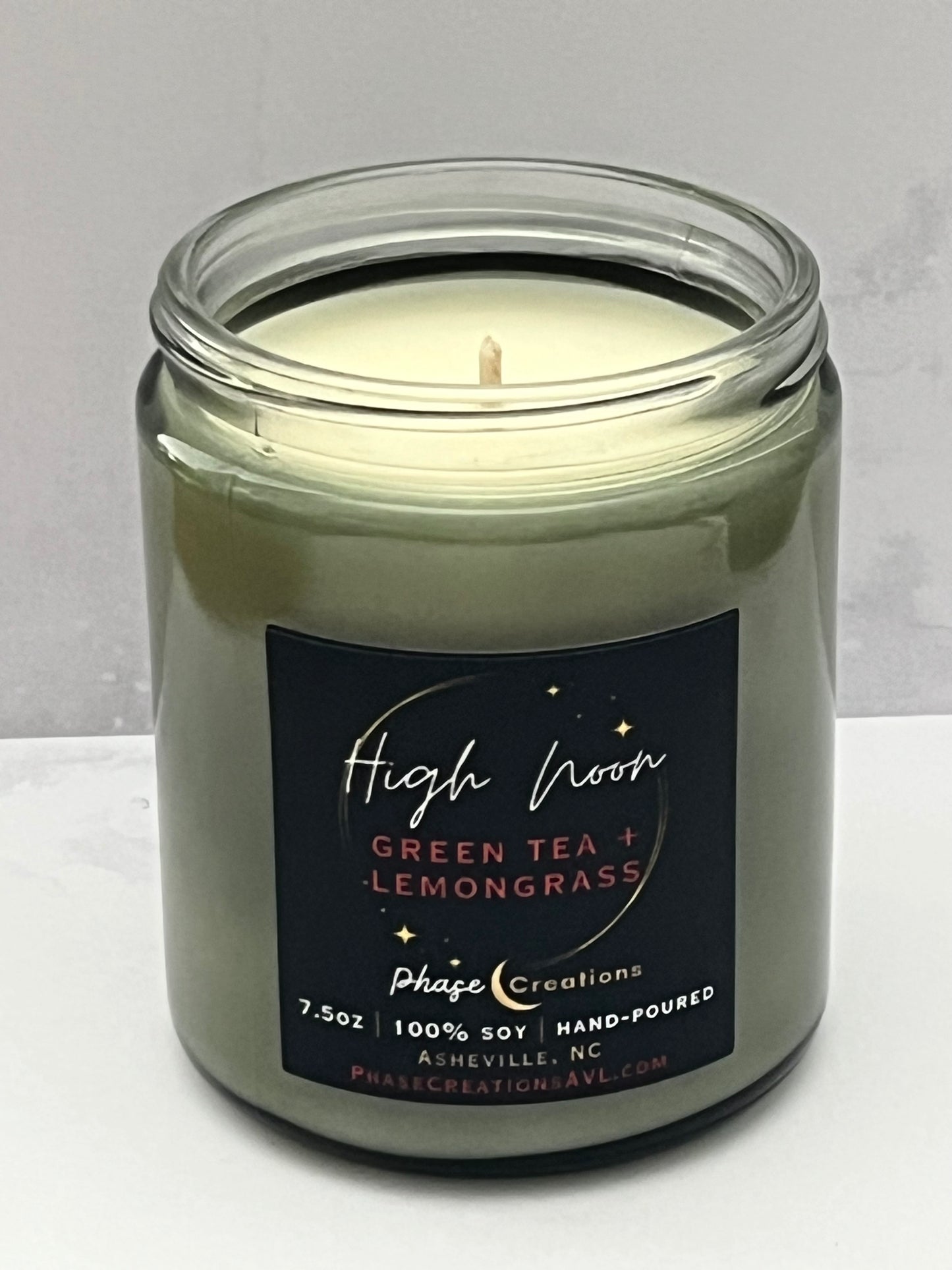 HIGH NOON ~ Green Tea + Lemongrass | Hand-poured Premium Soy Candle
