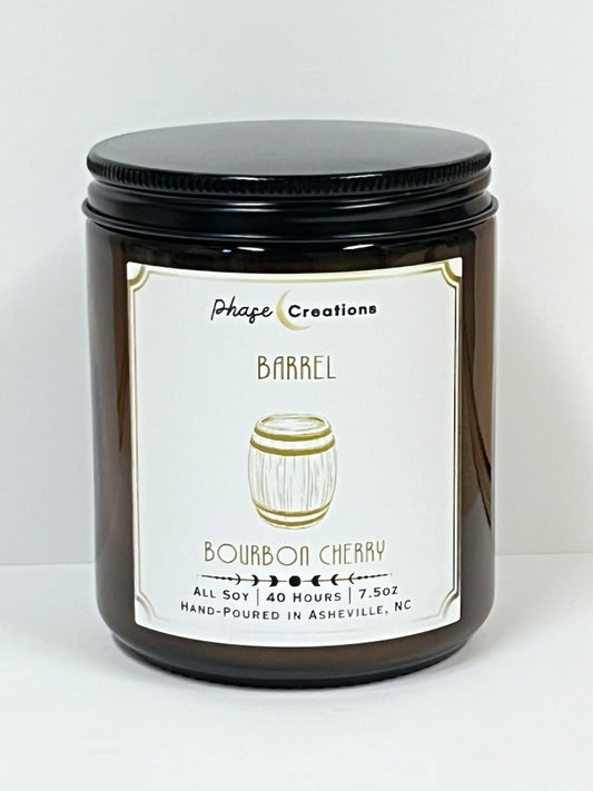 BARREL ~ Bourbon Cherry | 40 Hour ~ Hand-poured premium Soy Candle (c)