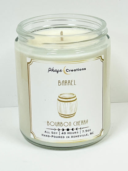 BARREL ~ Bourbon Cherry | 40 Hour ~ Hand-poured premium Soy Candle