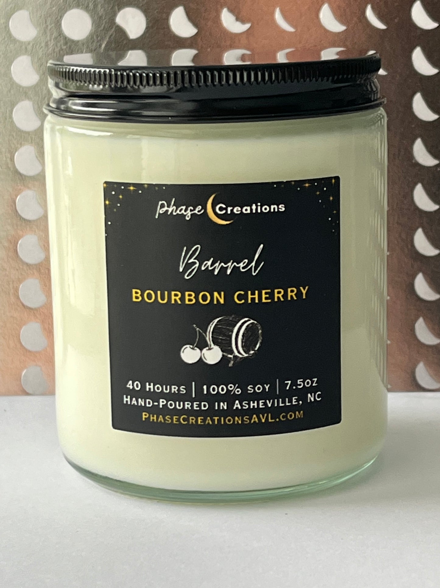 BARREL ~ Bourbon Cherry | Hand-poured Premium Soy Candle