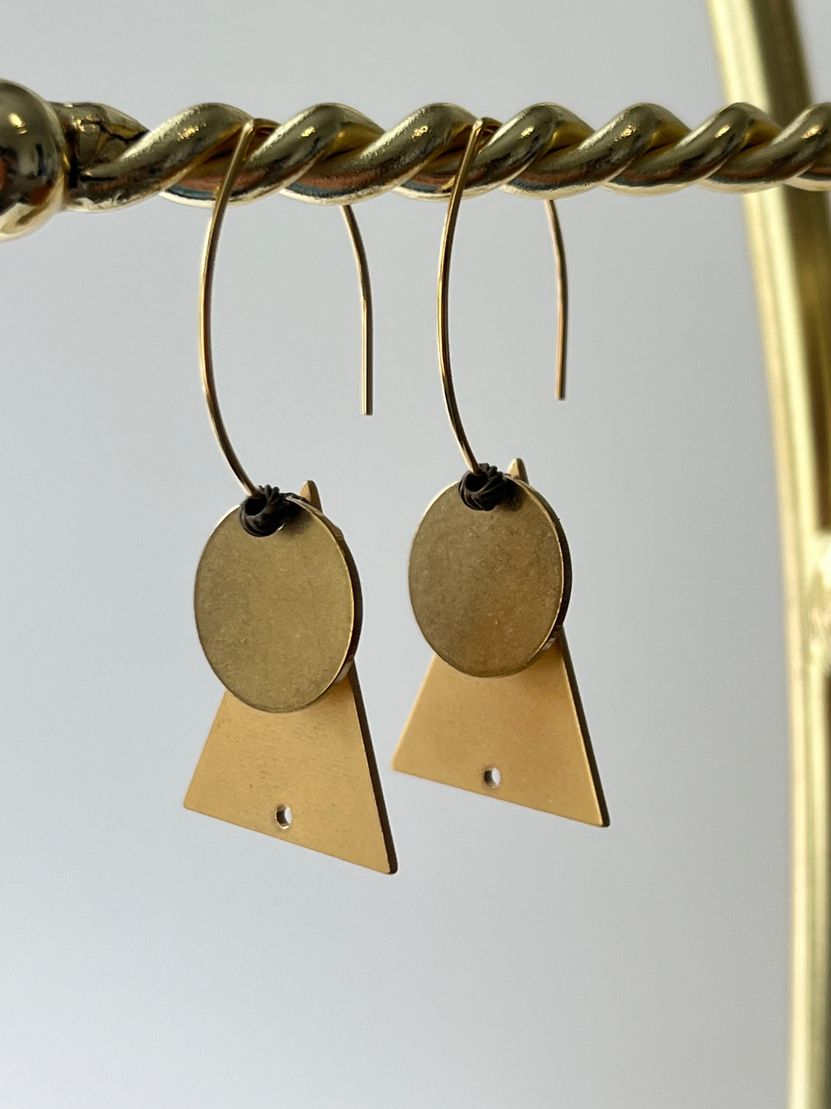 FULL MOON + MOUNTAIN MARQUISE (GP)| Earrings