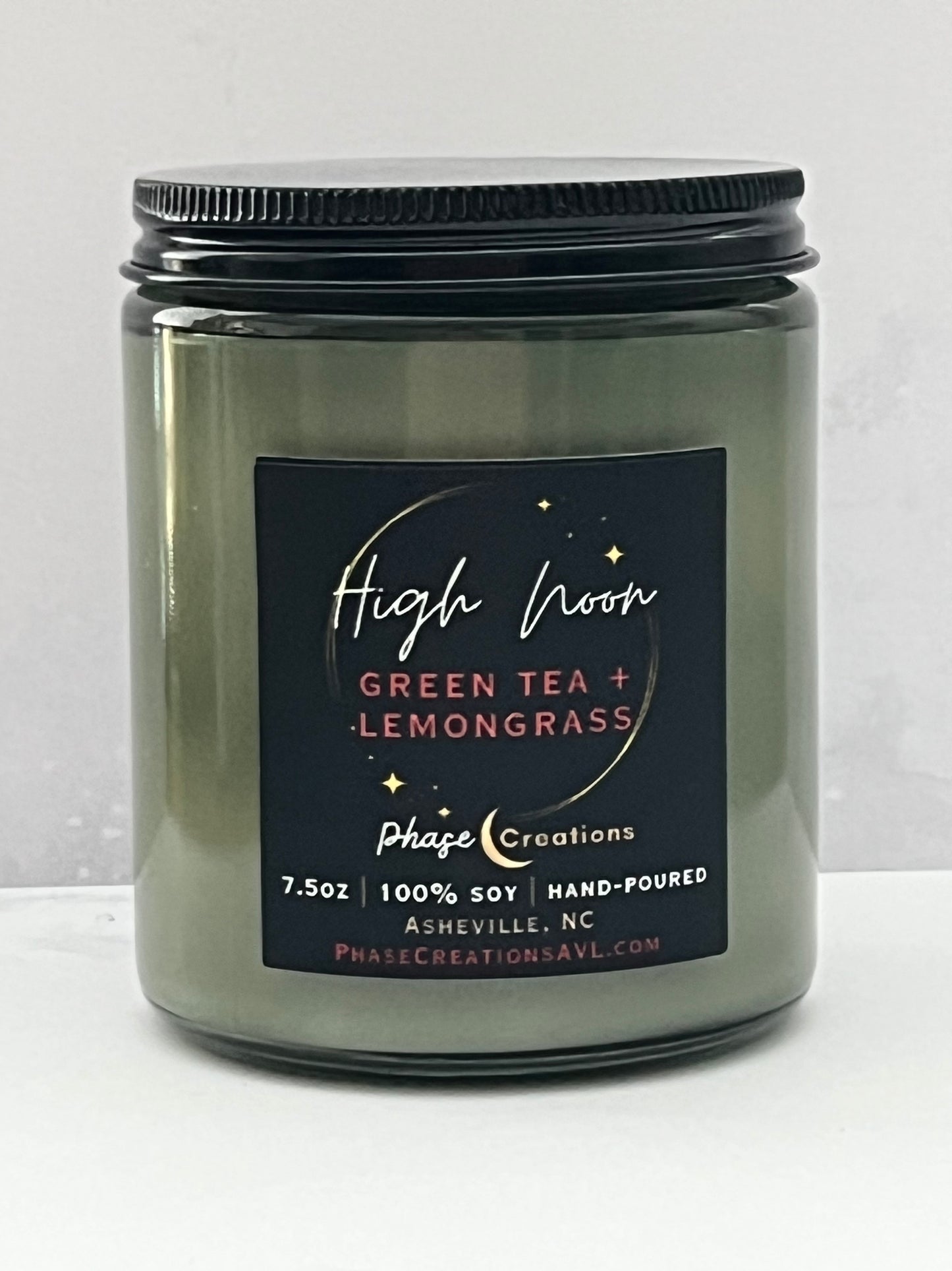 HIGH NOON ~ Green Tea + Lemongrass | Hand-poured Premium Soy Candle