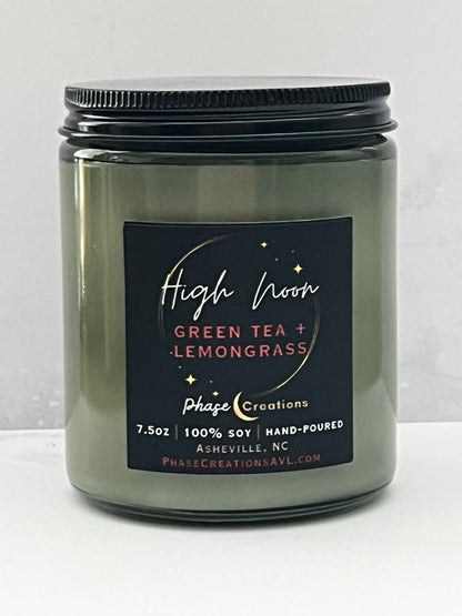 HIGH NOON ~ Green Tea + Lemongrass | Hand-poured Premium Soy Candle