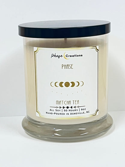 PHASE ~ Matcha Tea | 50 Hour ~ Hand-poured premium Soy Candle