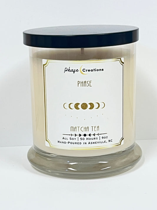 PHASE ~ Matcha Tea | 50 Hour ~ Hand-poured premium Soy Candle