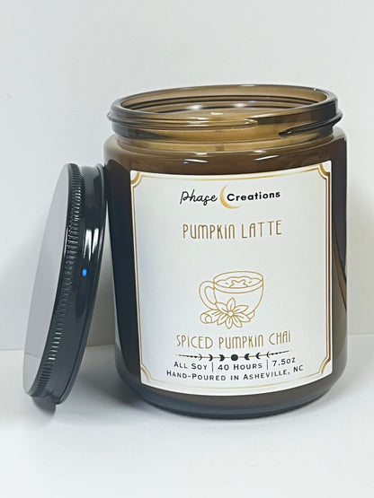 PUMPKIN LATTE ~ Spiced Pumpkin Chai | 40 Hour ~ Hand-poured Premium Soy Candle