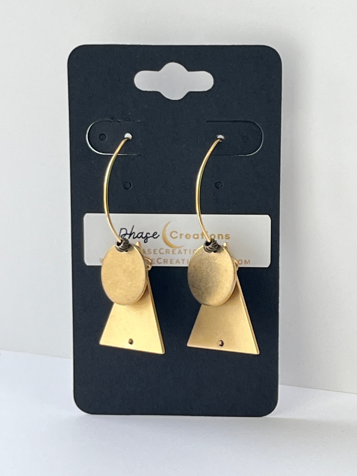 FULL MOON + MOUNTAIN MARQUISE (GP)| Earrings