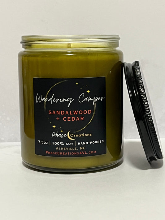 WANDERING CAMPER ~ Sandalwood + Cedar | Hand-poured Premium Soy Candle