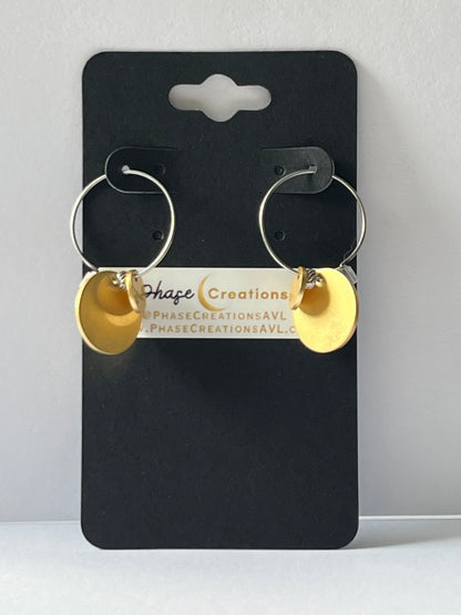 DOUBLE MOON MINI HOOPS (ASP)| Earrings