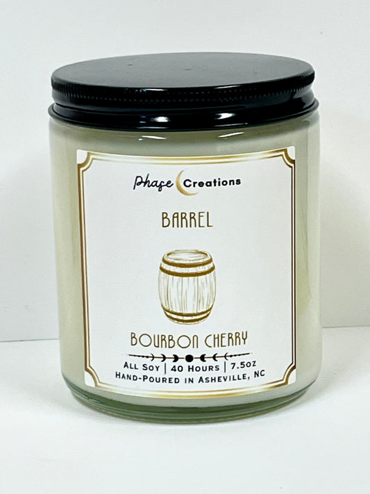 BARREL ~ Bourbon Cherry | 40 Hour ~ Hand-poured premium Soy Candle