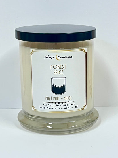 FOREST SPICE ~ Fir | Pine + Spice | 50 Hour ~ Hand-poured premium Soy Candle