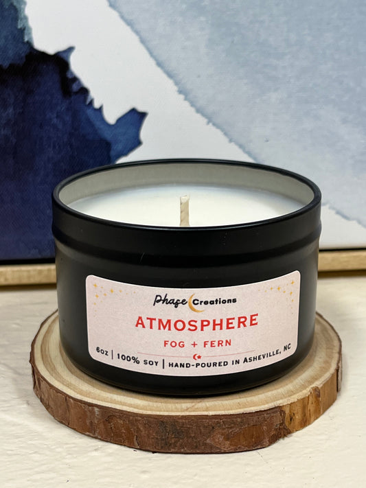 ATMOSPHERE ~ Fog + Fern Scent | Hand-poured Premiun Soy Candle