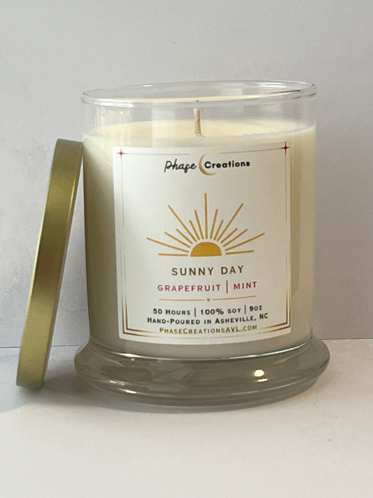 SUNNY DAY ~ Grapefruit + Mint | Hand-poured Premium Soy Candle