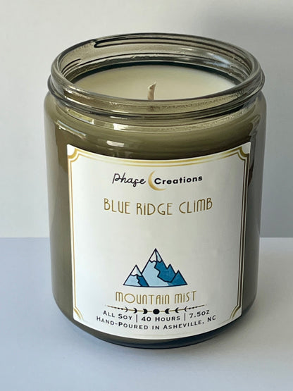 BLUE RIDGE CLIMB ~ Mountain Mist | 40 Hour ~ Hand-poured premium Soy Candle