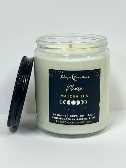 PHASE ~ Matcha Tea | 40 Hour ~ Hand-poured premium Soy Candle