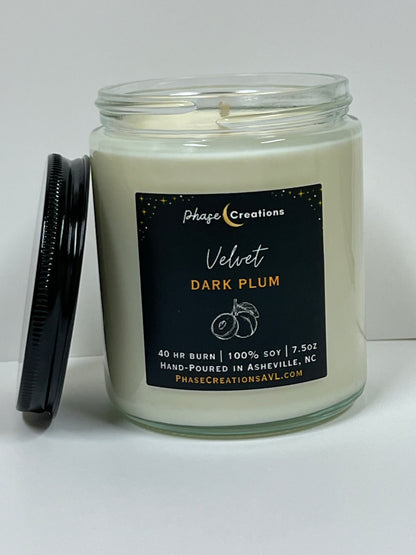 VELVET ~ Dark Plum | Hand-poured Premium Soy Candle