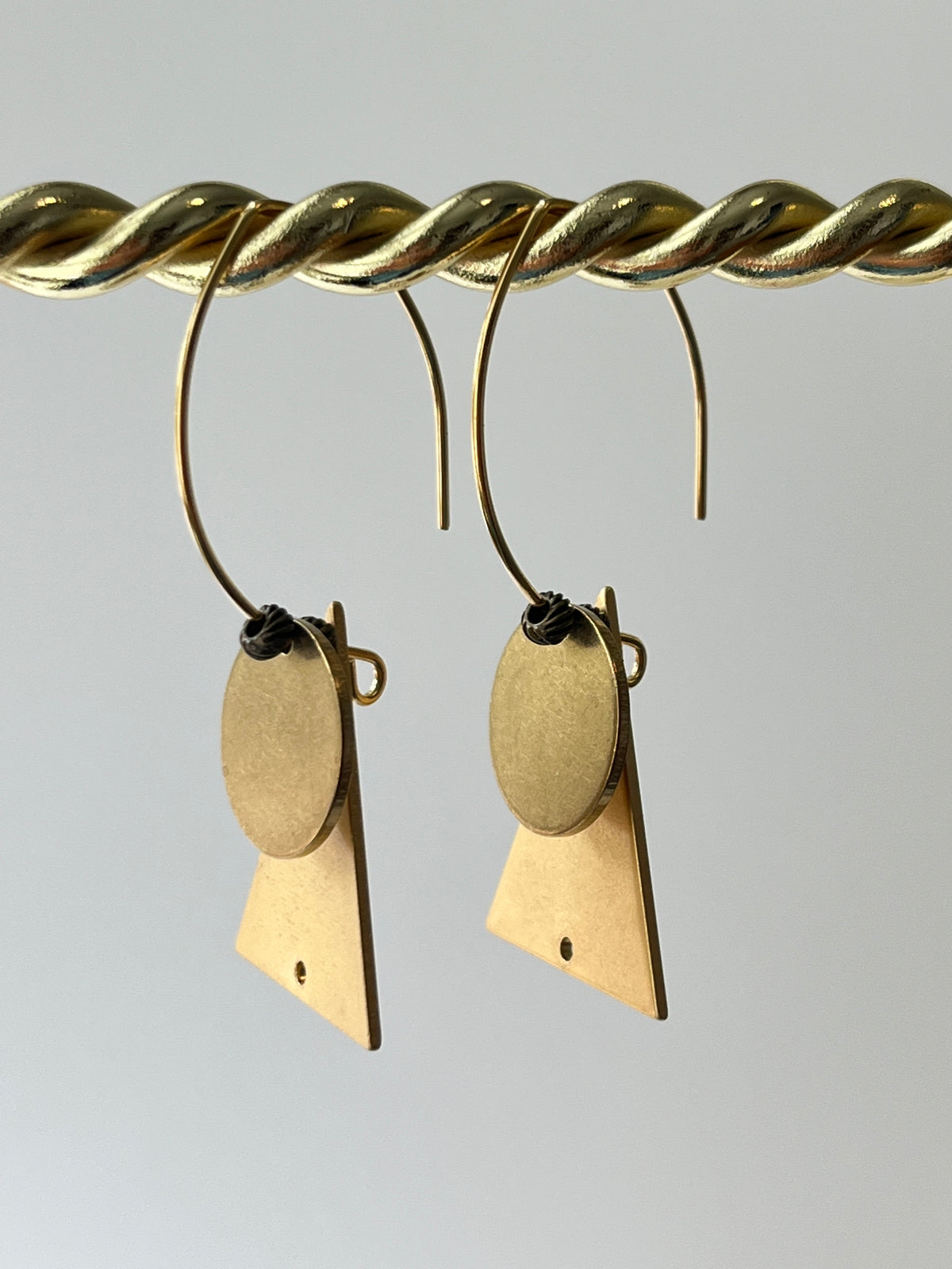 FULL MOON + MOUNTAIN MARQUISE (GP)| Earrings
